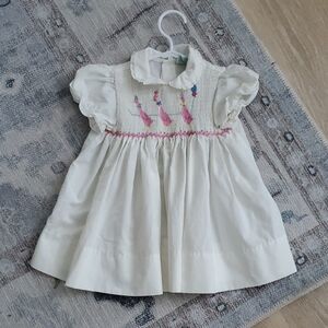 Alison Scott Vintage Smocked Embroided Birthday Goose Dress Sz3T